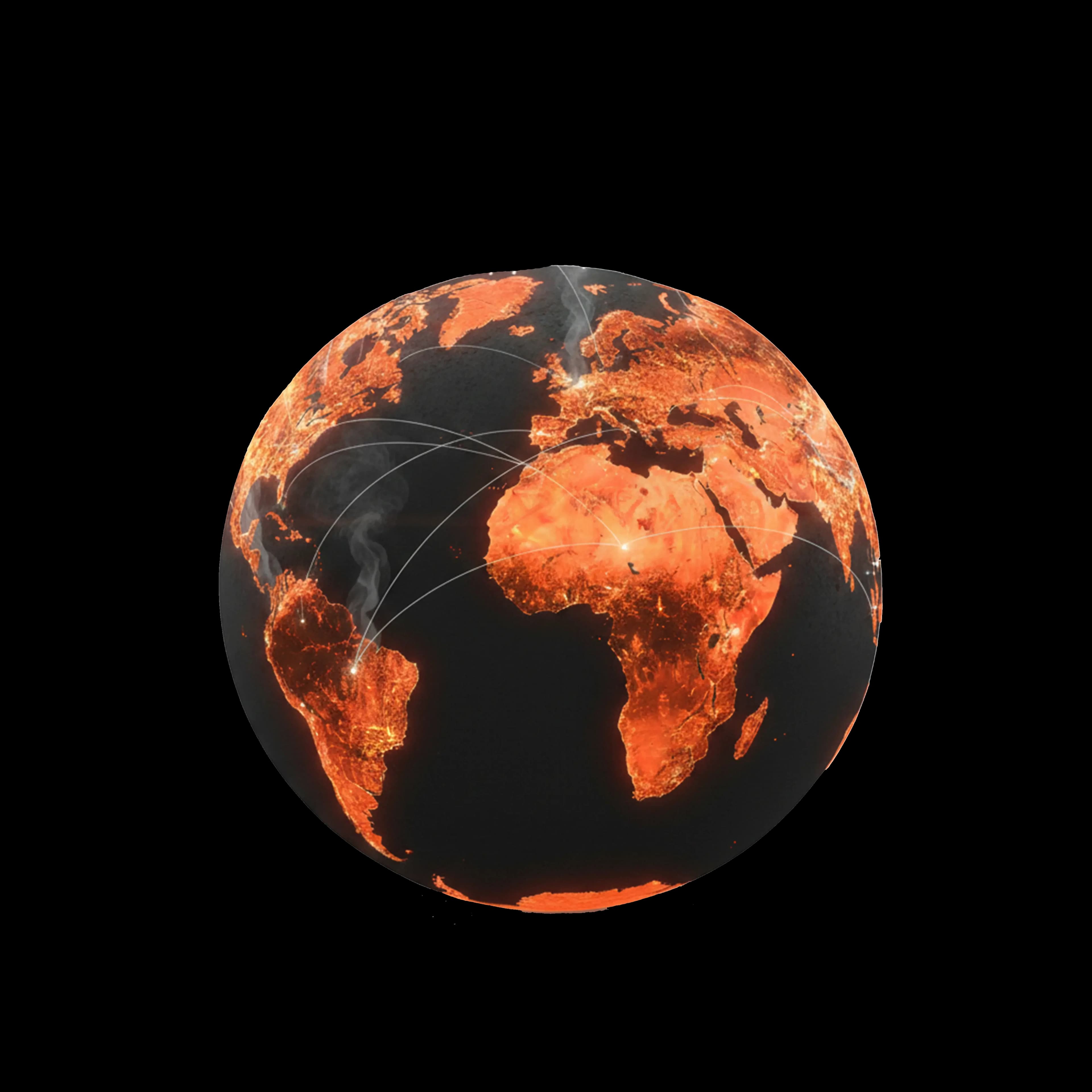 Glowing hookah charcoal in a metal holder